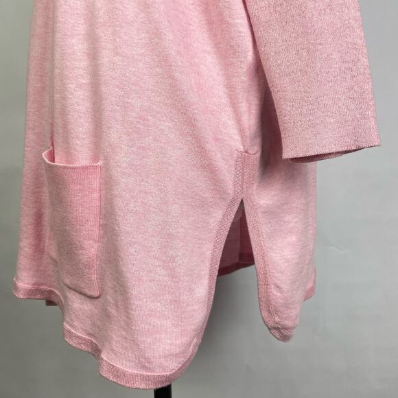 Lilly Pulitzer | Cobo Heather Pink Boatneck Oversized Lightweight Sweater - Picture 8 of 11